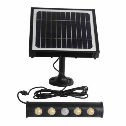 LED Solcell vägg lampa med en rörelse- och skymningssensor LED/8W/3,7V 4000 mAh 4000K IP65