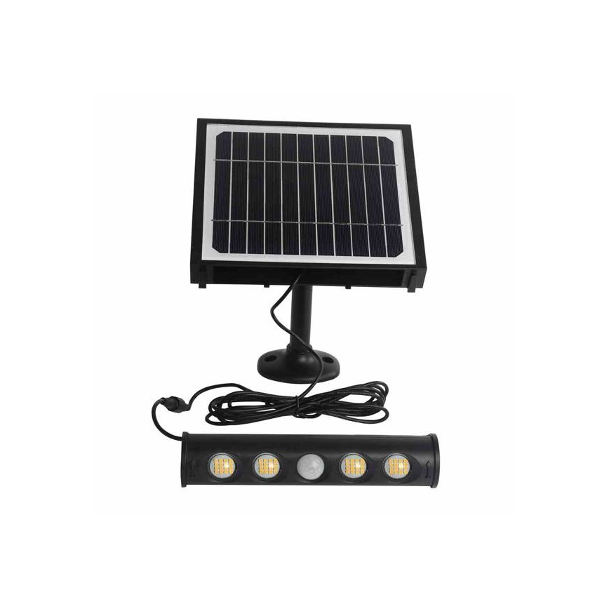 LED Solcell vägg lampa med en rörelse- och skymningssensor LED/8W/3,7V 4000 mAh 4000K IP65