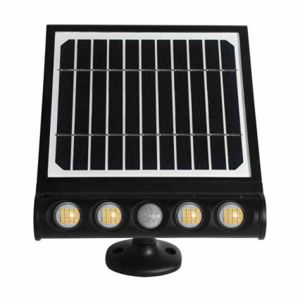 LED Solcell vägg lampa med en rörelse- och skymningssensor LED/8W/3,7V 4000 mAh 4000K IP65