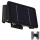 LED solcell väggbelysning 4xLED/1,5W/3,7V IP54 svart