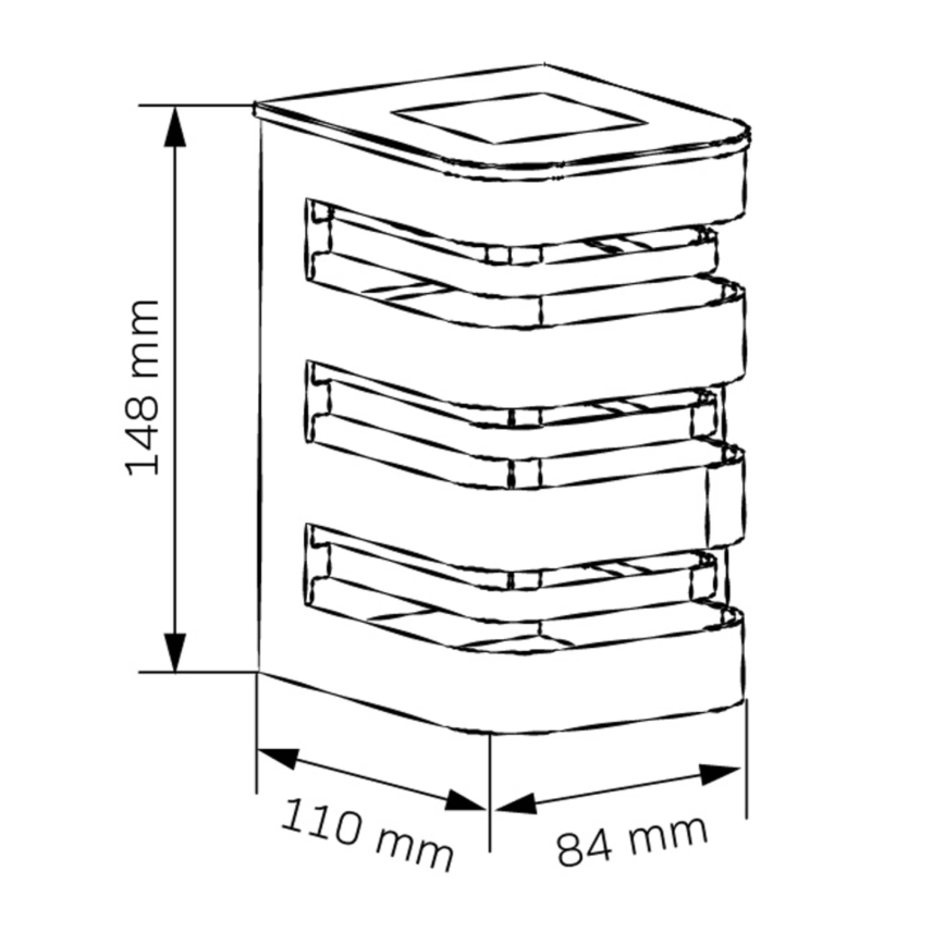 LED solcell väggbelysning AGIDE LED/1,2V IP44