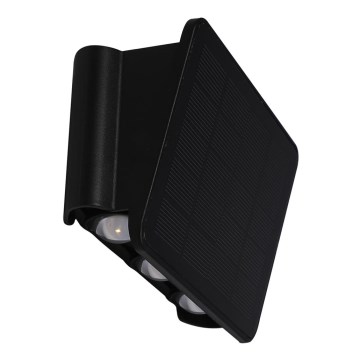 LED solcell väggbelysning ALF LED/4W/3,2V 6000K IP54 svart
