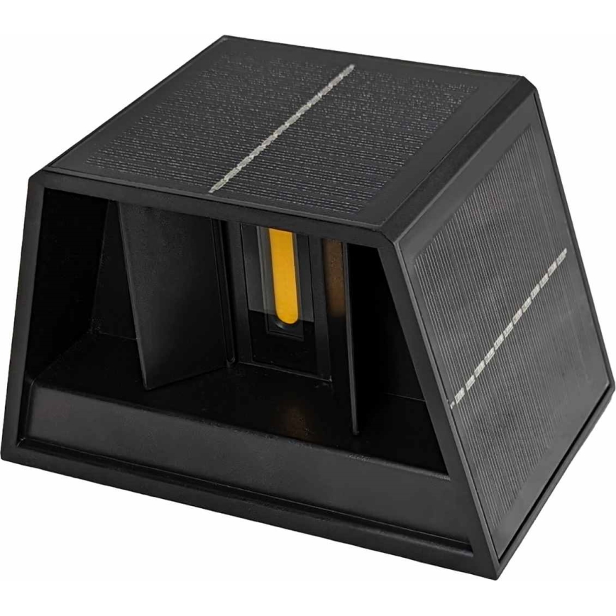LED solcell väggbelysning CUBUS 2xLED/1,5W/3,7V 1500 mAh IP54