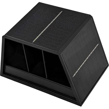 LED solcell väggbelysning CUBUS 2xLED/1,5W/3,7V IP54