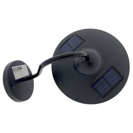 LED solcell väggbelysning LED/0,5W/1,2V IP44 svart