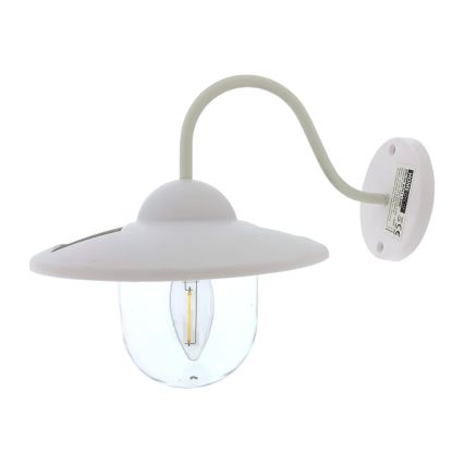 LED solcell väggbelysning LED/0,5W/1,2V IP44 vit