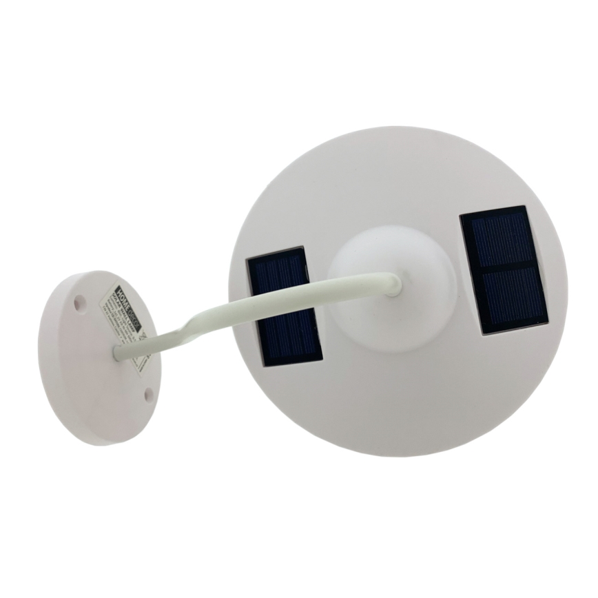 LED solcell väggbelysning LED/0,5W/1,2V IP44 vit