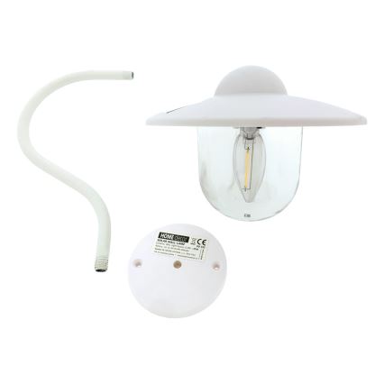 LED solcell väggbelysning LED/0,5W/1,2V IP44 vit