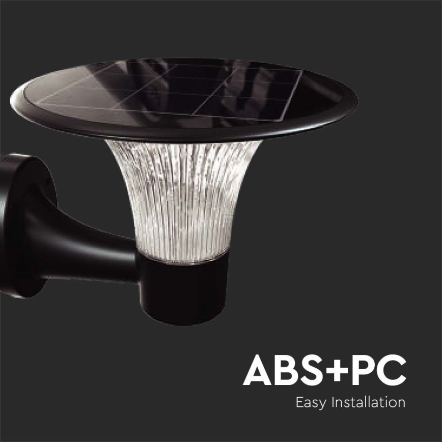 LED solcell väggbelysning med sensor LED/15W/3,2V 4000K/6000K IP65 6000 mAh