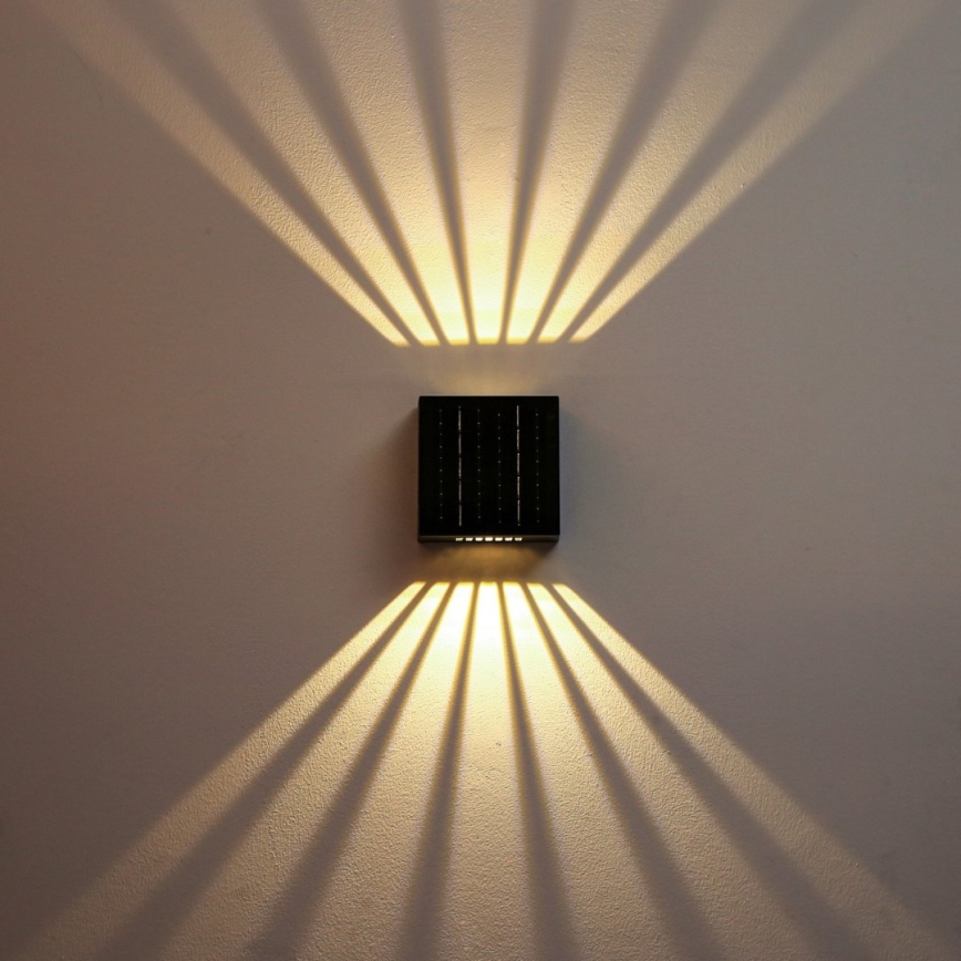 LED solcell väggbelysning LED/2W/3,7V 4000K IP44 1300 mAh