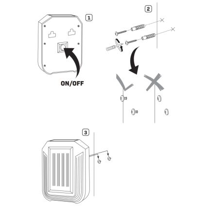 LED solcell väggbelysning LUCE LED/1,2V 400 mAh IP44