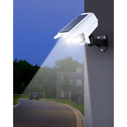 LED Solcell låtsas säkerhetskamera med sensor KAMERA LED/1W/3,7V 1200 mAh IP44 + fjärrkontroll