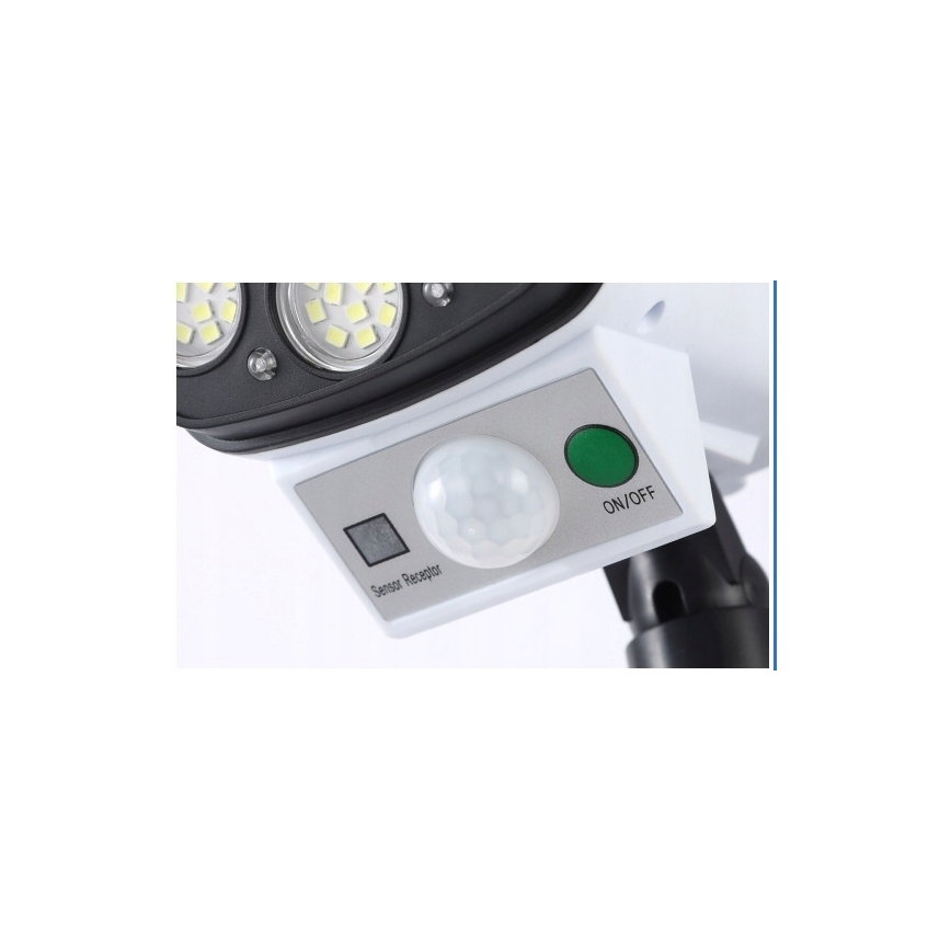 LED Solcell låtsas säkerhetskamera med sensor KAMERA LED/1W/3,7V 1200 mAh IP44 + fjärrkontroll