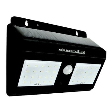 LED solcell väggbelysning med sensor LED/1,2W/3,7V 1200mAh 6500K IP65