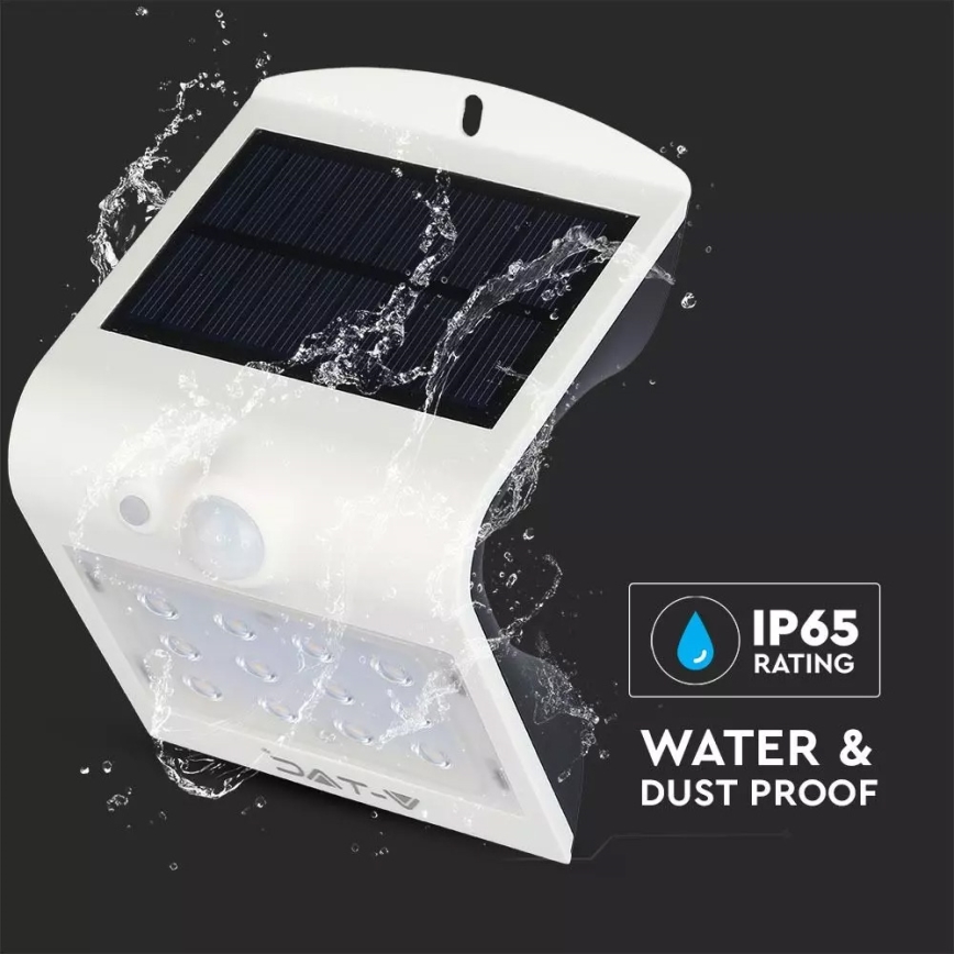 LED solcell väggbelysning med sensor LED/1.5W/3,7V IP65 1200 mAh