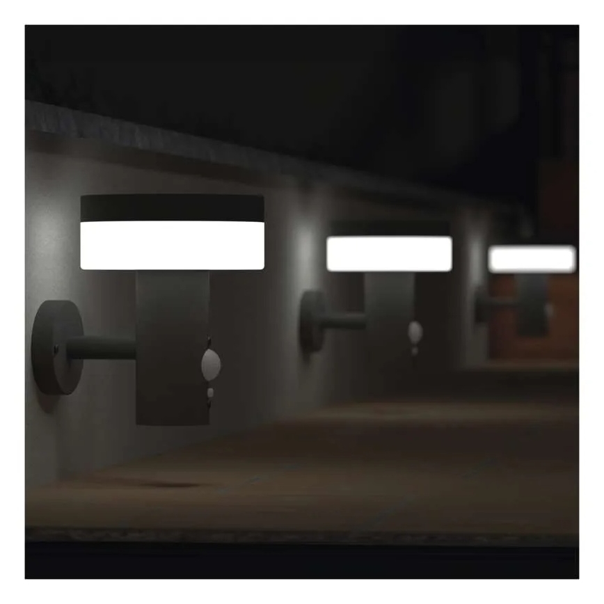 LED solcell väggbelysning med sensor LED/2W/3,7V 1200 mAh IP44