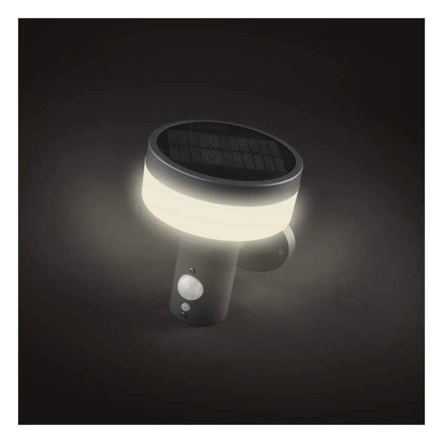 LED solcell väggbelysning med sensor LED/2W/3,7V 1200 mAh IP44
