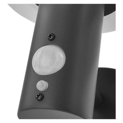 LED solcell väggbelysning med sensor LED/2W/3,7V 1200 mAh IP44