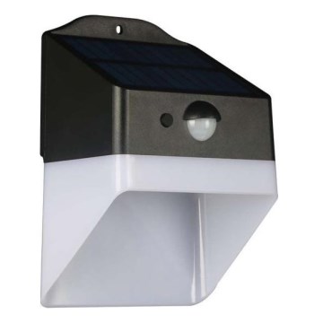 LED solcell väggbelysning med sensor LED/2W/3,7V 4000K IP65
