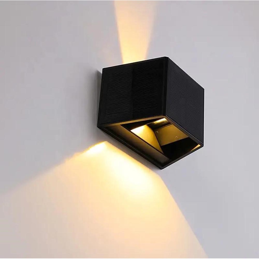 LED solcell väggbelysning med sensor LED/2W/5V IP54 1300 mAh