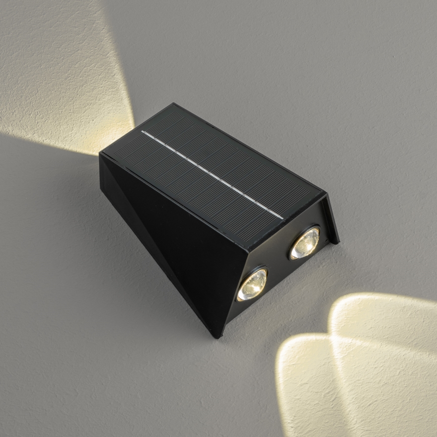 LED solcell väggbelysning med sensor LED/2W/5V IP54 1300 mAh