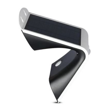 LED solcell väggbelysning med sensor LED/3W/3,7V 3000/4000K IP65 2000 mAh vit