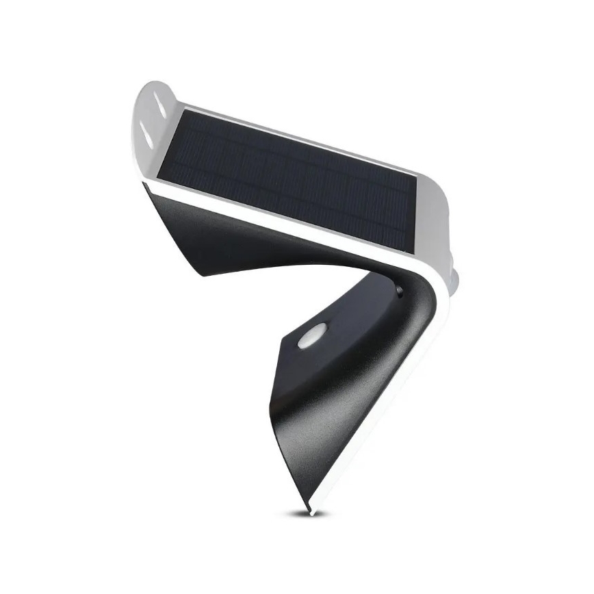 LED solcell väggbelysning med sensor LED/3W/3,7V 3000/4000K IP65 2000 mAh vit