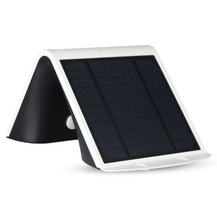 LED solcell väggbelysning med sensor LED/3W/3,7V 3000/4000K IP65 2000 mAh vit