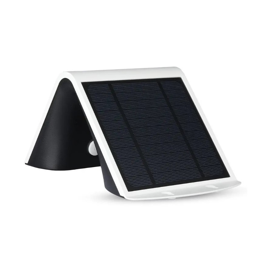 LED solcell väggbelysning med sensor LED/3W/3,7V 3000/4000K IP65 2000 mAh vit