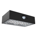 LED solcell väggbelysning med sensor LED/3W/3,7V 3000K/4000K IP65 1200 mAh svart
