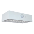 LED solcell väggbelysning med sensor LED/3W/3,7V 3000K/4000K IP65 vit