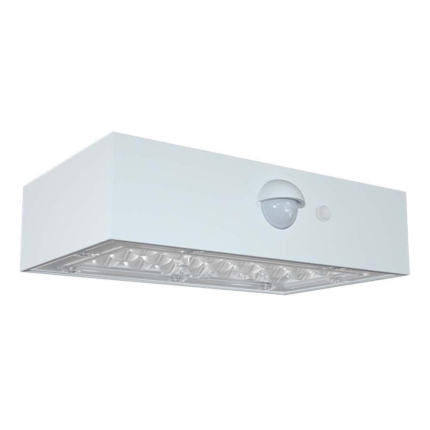 LED solcell väggbelysning med sensor LED/3W/3,7V 3000K/4000K IP65 vit