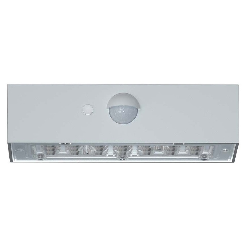 LED solcell väggbelysning med sensor LED/3W/3,7V 3000K/4000K IP65 vit