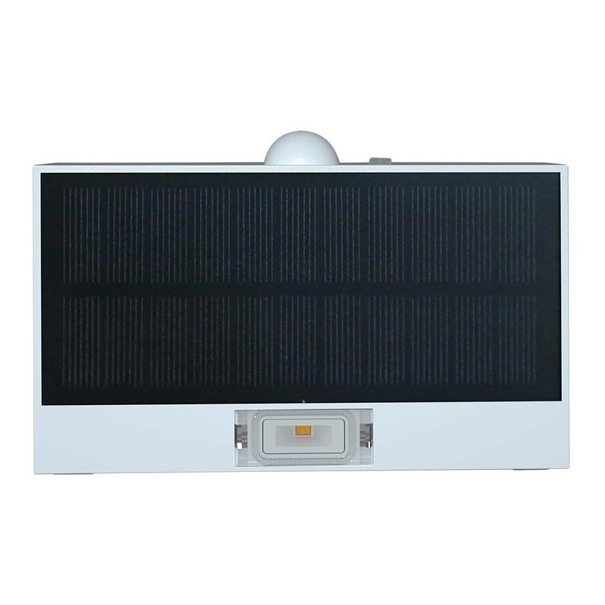 LED solcell väggbelysning med sensor LED/3W/3,7V 3000K/4000K IP65 vit