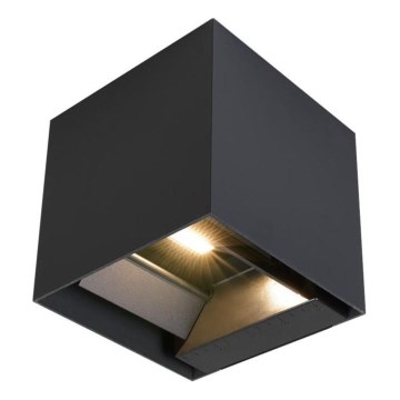 LED solcell väggbelysning med sensor LED/3W/3,7V IP65 4000K svart