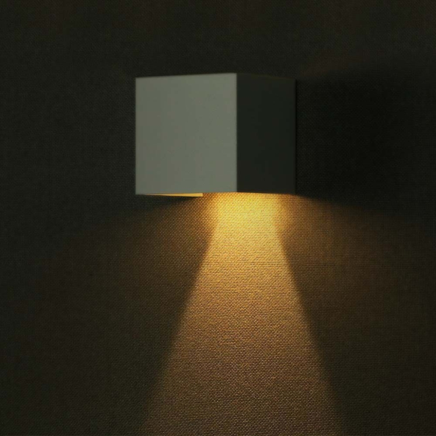 LED solcell väggbelysning med sensor LED/3W/3,7V IP65 4000K vit