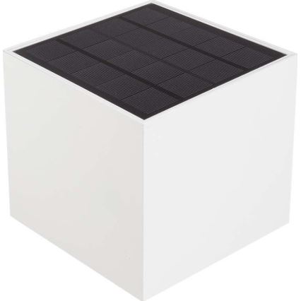 LED solcell väggbelysning med sensor LED/3W/3,7V IP65 4000K vit