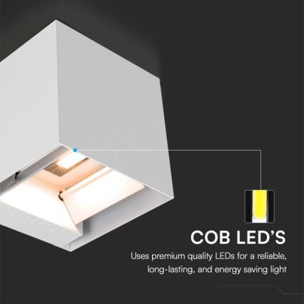 LED solcell väggbelysning med sensor LED/3W/3,7V IP65 4000K vit