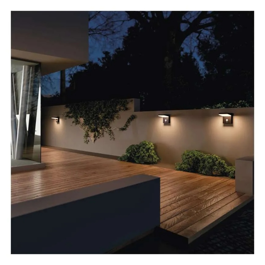 LED solcell väggbelysning med sensor LED/4,4W/3,7V 2200 mAh IP44