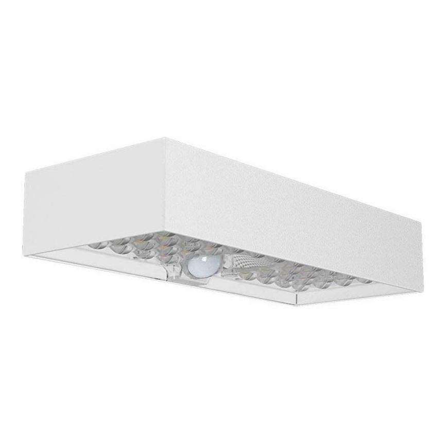 LED solcell väggbelysning med sensor LED/6W/3,7V IP65 4000K vit