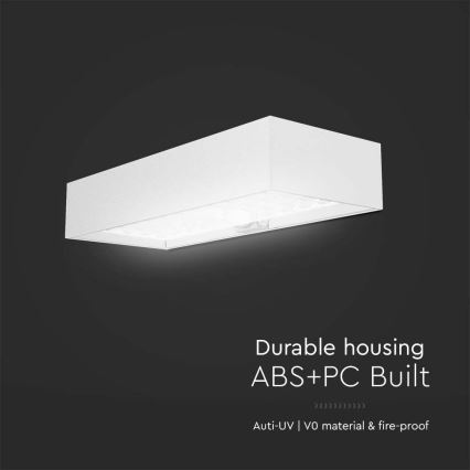 LED solcell väggbelysning med sensor LED/6W/3,7V IP65 4000K vit