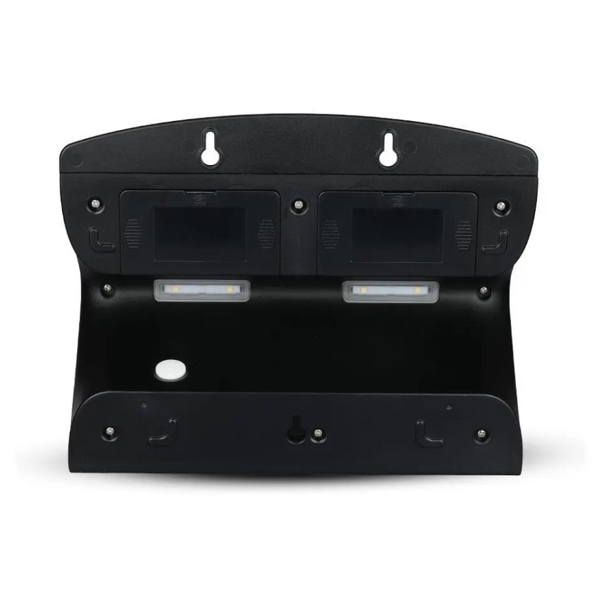 LED Solcell väggbelysning med sensor LED/7W/3,7V 4000K IP65 svart