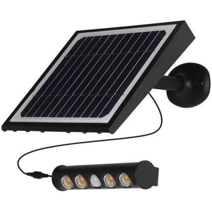 LED solcell väggbelysning med sensor LED/8W/3,7V IP65 3000K