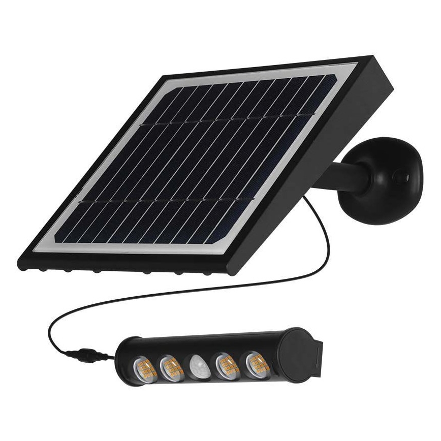 LED solcell väggbelysning med sensor LED/8W/3,7V IP65 3000K