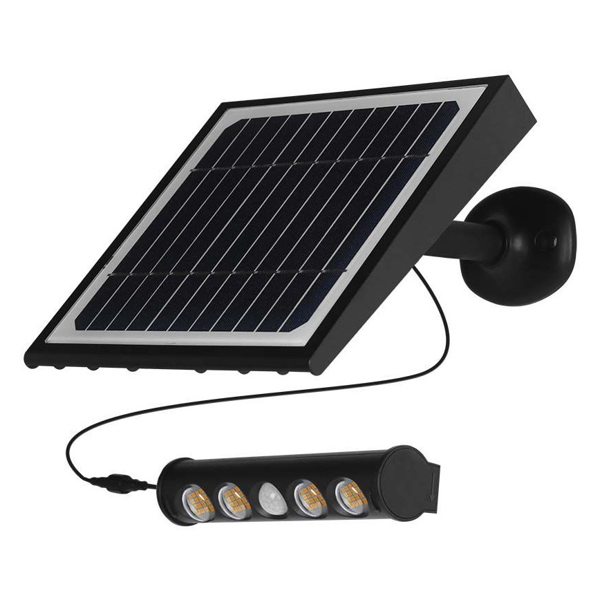 LED solcell väggbelysning med sensor LED/8W/3,7V IP65 4000K