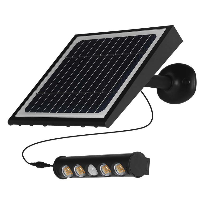LED solcell väggbelysning med sensor LED/8W/3,7V IP65 6000K