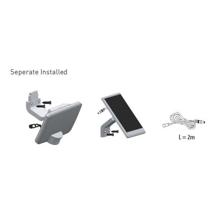 LED solcell väggbelysning med sensor LED/8W IP54