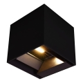 LED solcell väggbelysning med sensor LED/9W/3,7V 3000/4000/5000K 2600 mAh IP65 svart