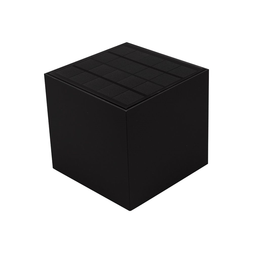 LED solcell väggbelysning med sensor LED/9W/3,7V 3000/4000/5000K 2600 mAh IP65 svart