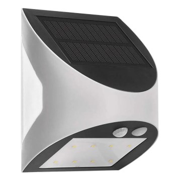 LED solcell väggbelysning med sensor LUMI LED/3,7W IP54 vit